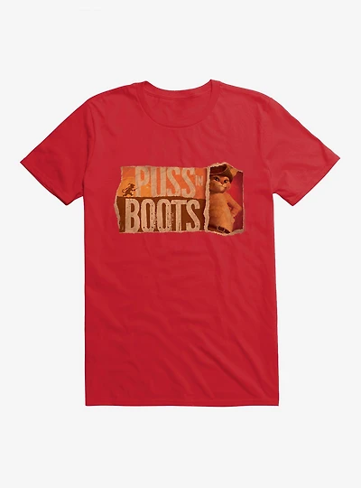 Puss Boots Scrap Poster T-Shirt