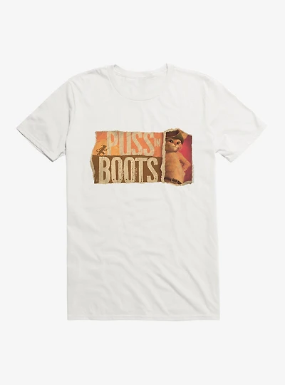 Puss Boots Scrap Poster T-Shirt