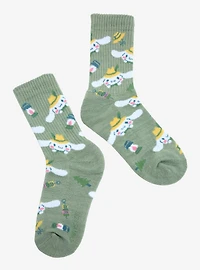 Sanrio Cinnamoroll Camping Allover Print Crew Socks - BoxLunch Exclusive