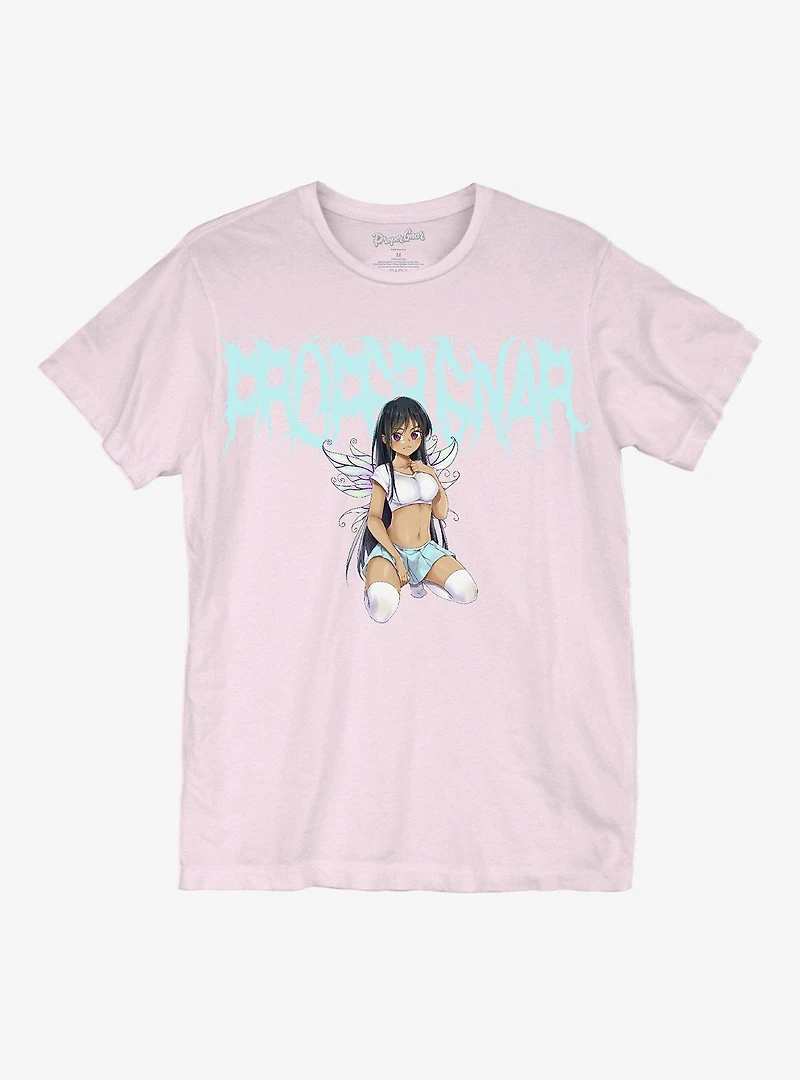 Kneeling Fairy Boyfriend Fit Girls T-Shirt By Proper Gnar