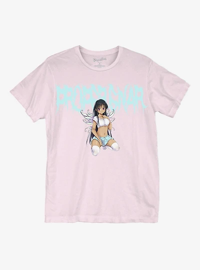 Kneeling Fairy Boyfriend Fit Girls T-Shirt By Proper Gnar