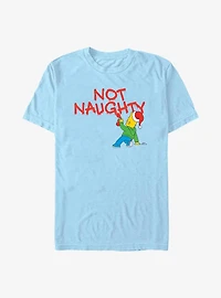 The Simpsons Holiday Bart Not Naughty T-Shirt