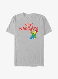 The Simpsons Holiday Bart Not Naughty T-Shirt