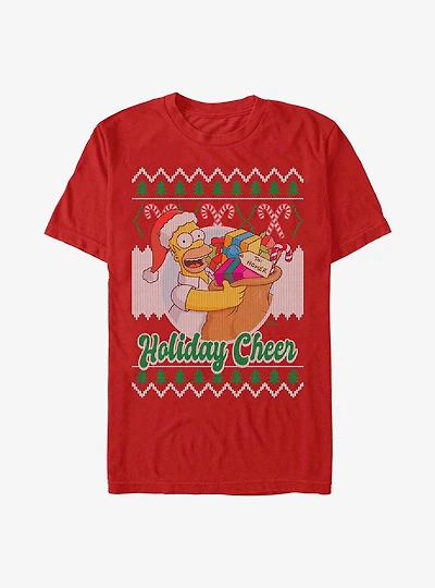 The Simpsons Homer Ugly Christmas T-Shirt
