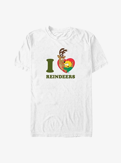 The Simpsons I Love Reindeers T-Shirt