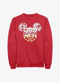 Disney Mickey Mouse Alegria Joy Spanish Ears Sweatshirt