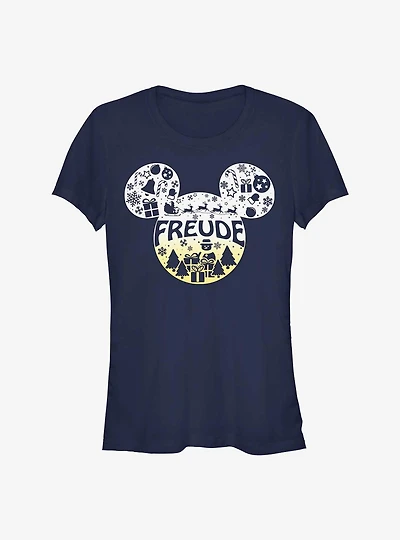 Disney Mickey Mouse Freude Joy German Ears Girls T-Shirt