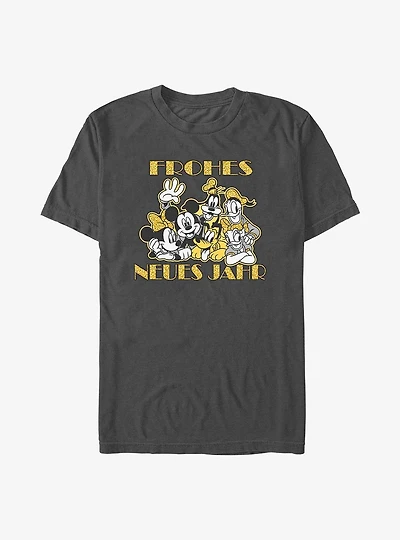 Disney Mickey Mouse Frohes Neues Jahr Happy New Year German T-Shirt