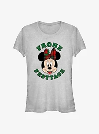 Disney Minnie Mouse Frohe Festtage Happy Holidays German Girls T-Shirt