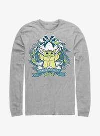Star Wars The Mandalorian Snow Ho Grogu Long-Sleeve T-Shirt