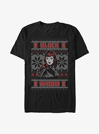Marvel Black Widow Ugly Christmas T-Shirt