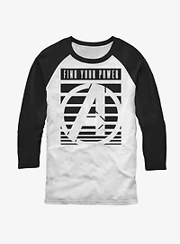 Marvel Avengers Power Logo Raglan T-Shirt