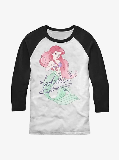 Disney The Little Mermaid Signed Ariel Raglan T-Shirt