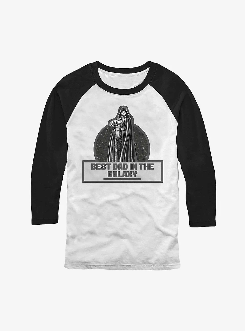 Star Wars Galaxy Dad Vader Raglan T-Shirt