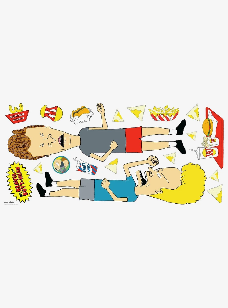 Beavis And Butt-Head Peel And Stick Giant Wall Decals