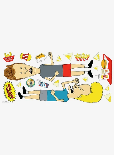Beavis And Butt-Head Peel And Stick Giant Wall Decals