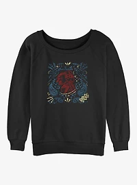 Marvel Ms. Line Drawing Girls Slouchy Sweatshirt