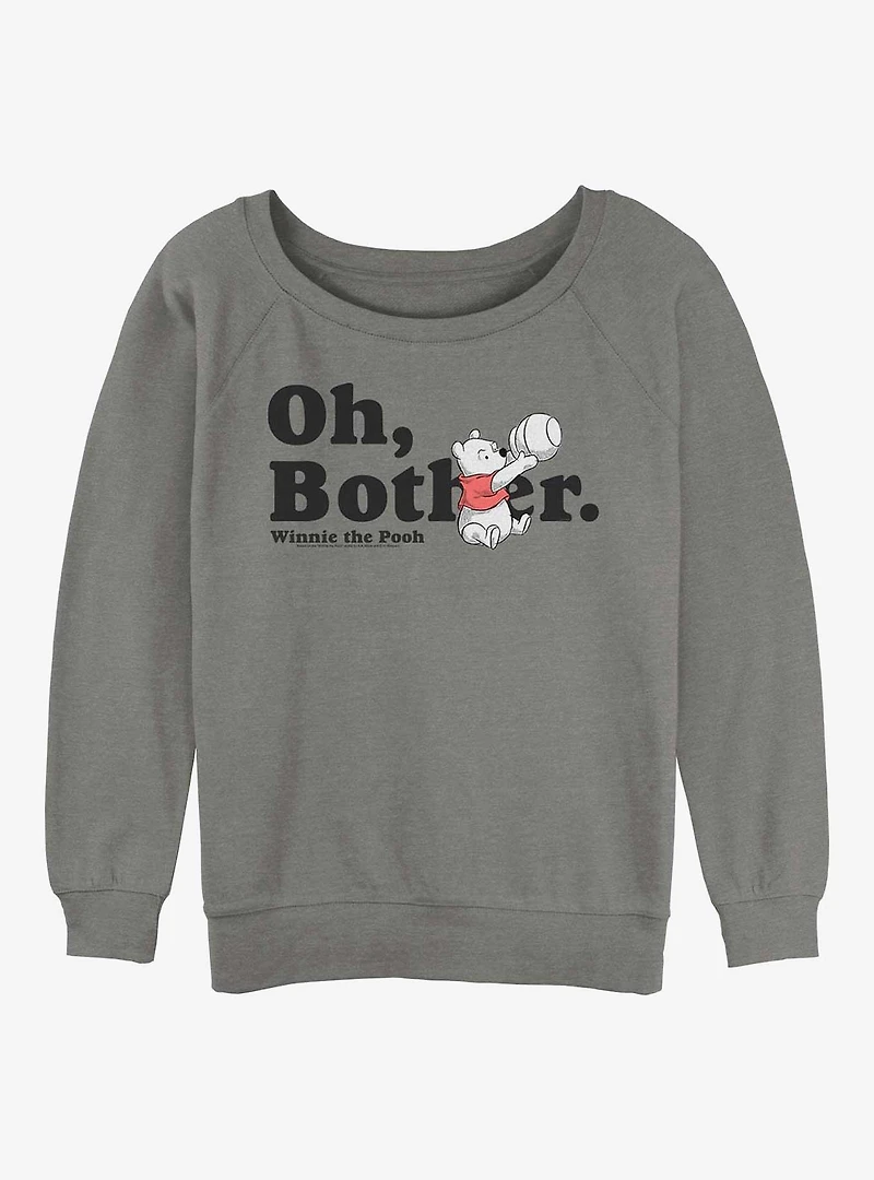 Disney Winnie The Pooh More Bothers Girls Slouchy Sweatshirt