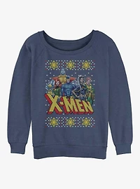 Marvel X-Men Hero Group Girls Slouchy Sweatshirt