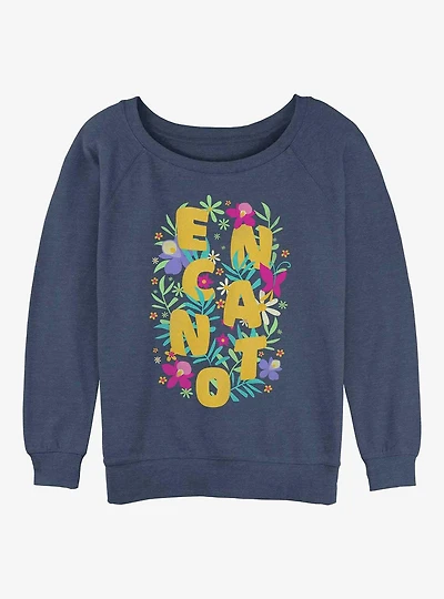 Disney Encanto Flower Arrangement Girls Slouchy Sweatshirt