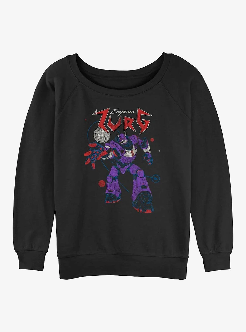 Disney Pixar Lightyear Metal Zurg Girls Slouchy Sweatshirt