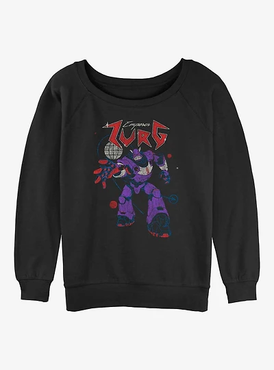 Disney Pixar Lightyear Metal Zurg Girls Slouchy Sweatshirt