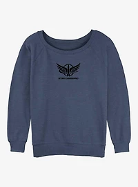 Disney Pixar Lightyear Star Command Badge Girls Slouchy Sweatshirt