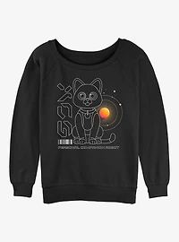 Disney Pixar Lightyear Sox Robot Cat Girls Slouchy Sweatshirt