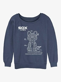 Disney Pixar Lightyear Sox Tech Girls Slouchy Sweatshirt