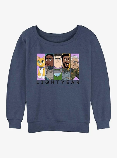 Disney Pixar Lightyear Space Heroes Girls Slouchy Sweatshirt