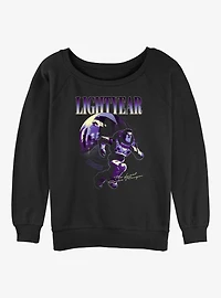Disney Pixar Lightyear Space Ranger Portrait Girls Slouchy Sweatshirt
