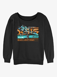 Disney Pixar Lightyear XL-15 Spaceship Girls Slouchy Sweatshirt