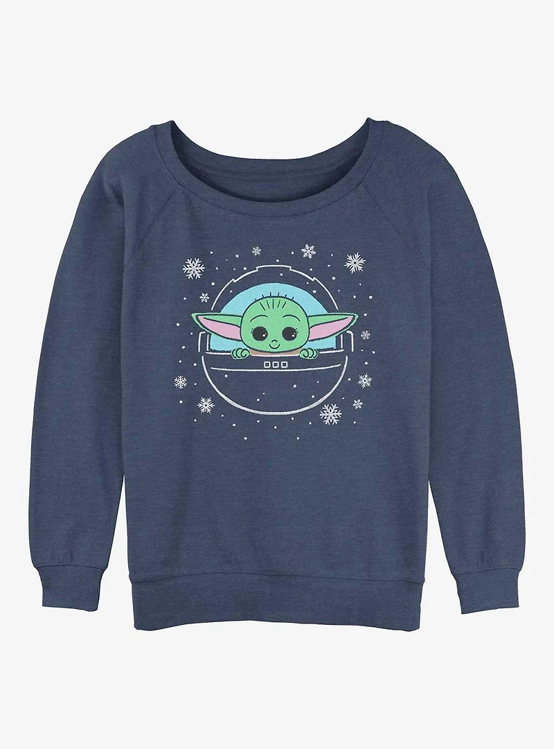 Star Wars The Mandalorian Snow Child Girls Slouchy Sweatshirt
