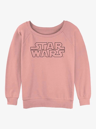 Star Wars Logo Girls Slouchy Sweatshirt