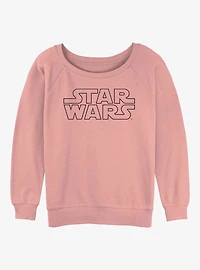 Star Wars Logo Girls Slouchy Sweatshirt
