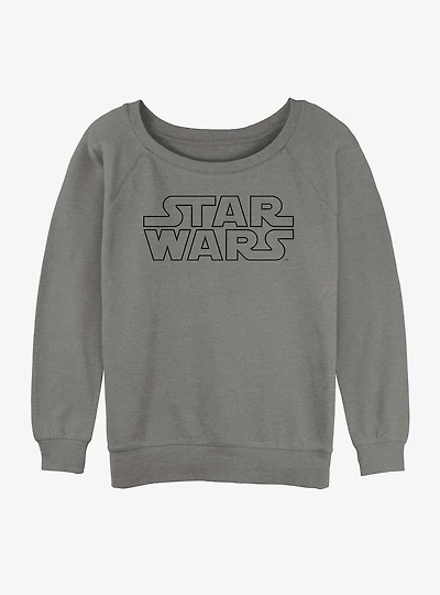 Star Wars Logo Girls Slouchy Sweatshirt