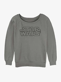 Star Wars Logo Girls Slouchy Sweatshirt