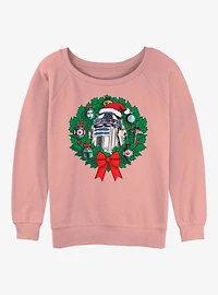 Star Wars R2-D2 Wreath Girls Slouchy Sweatshirt