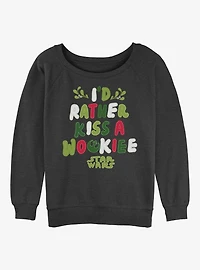 Star Wars Wookie Kiss Girls Slouchy Sweatshirt