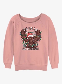 Star Wars Wookie Lights Girls Slouchy Sweatshirt
