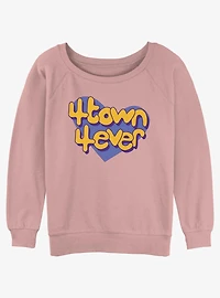 Disney Pixar Turning Red 4Town Heart Girls Slouchy Sweatshirt