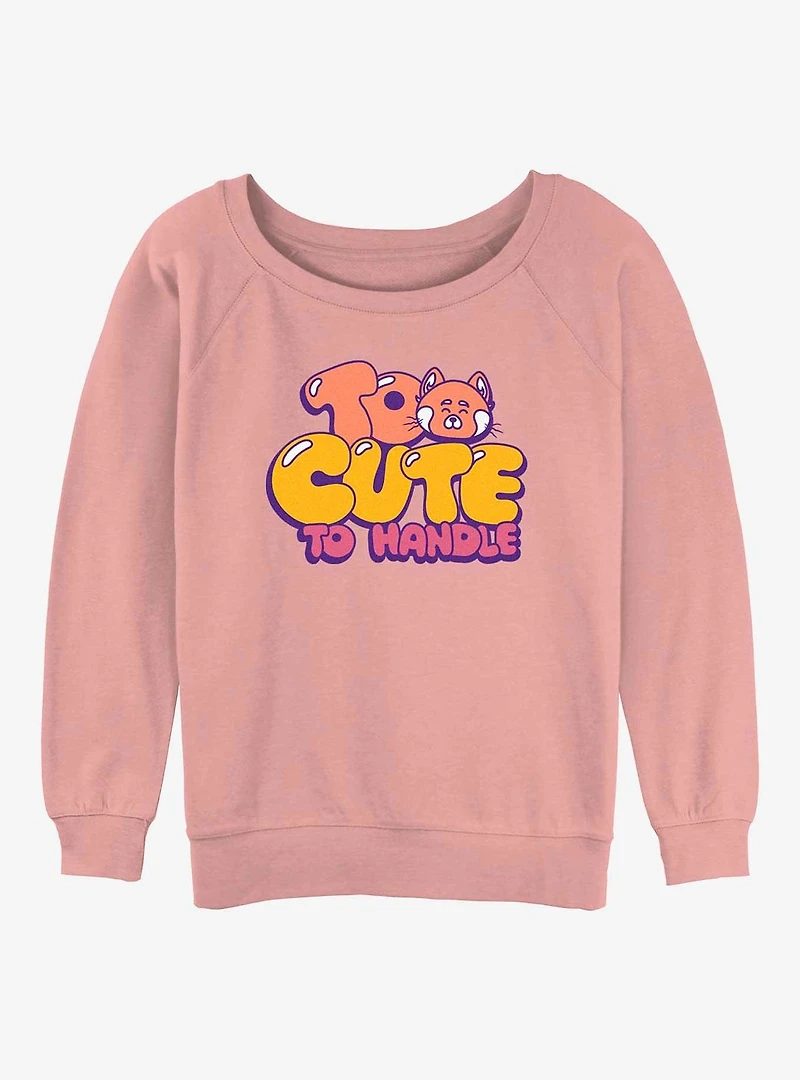 Disney Pixar Turning Red Cute Panda Girls Slouchy Sweatshirt