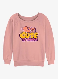 Disney Pixar Turning Red Cute Panda Girls Slouchy Sweatshirt