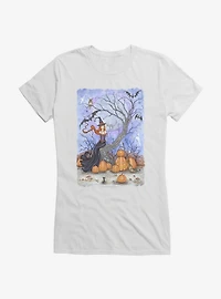 Halloween Tree Girls T-Shirt by Amy Brown