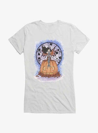 Is It Halloween Yet Girls T-Shirt by Amy Brown