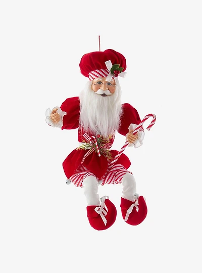 Kringle Klaus Peppermint Chef Santa Figure