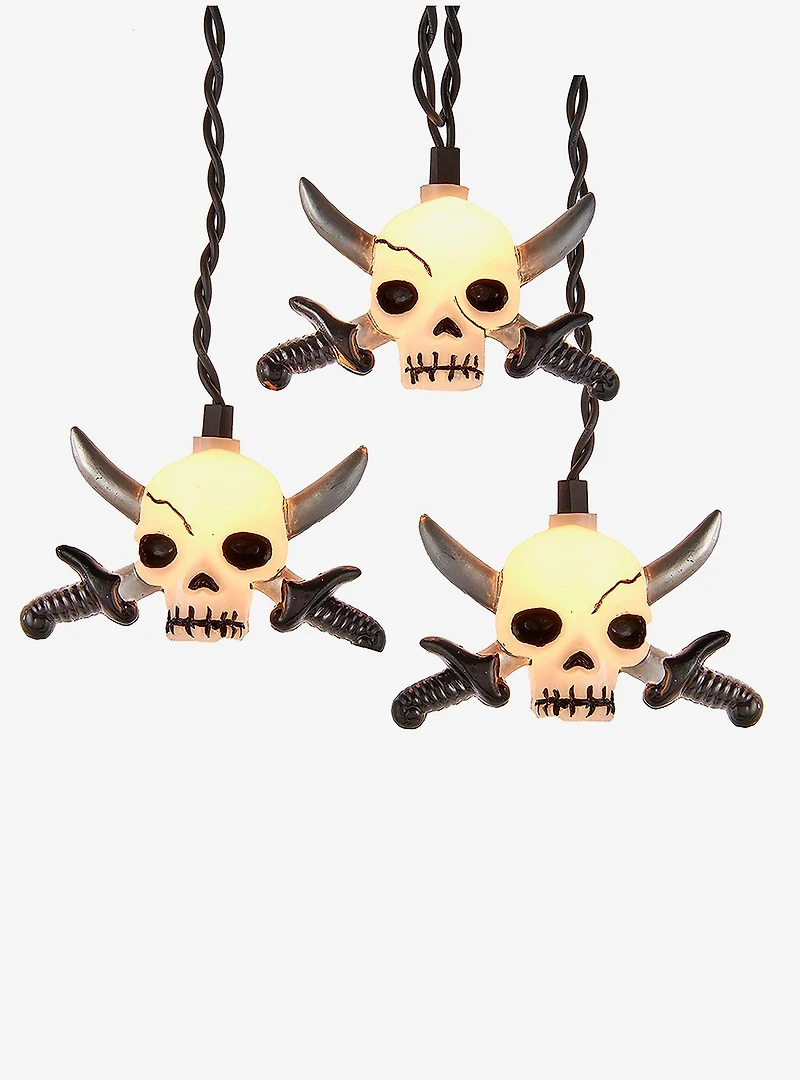 Skull with Silver Sword Light Set