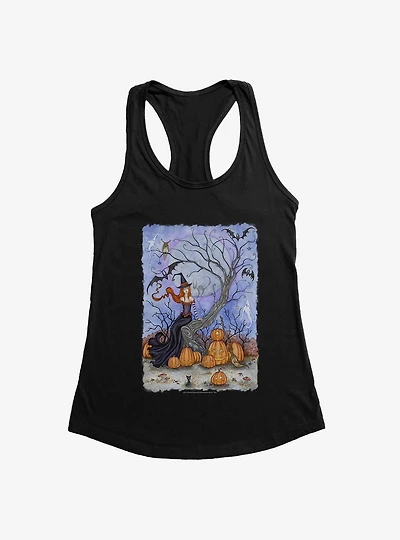 Halloween Tree Girls Tank by Amy Brown