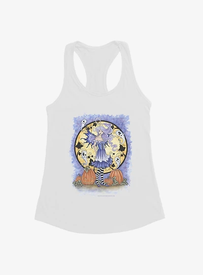 Haunted Pumpkin Patch Girls Tank by Amy Brown