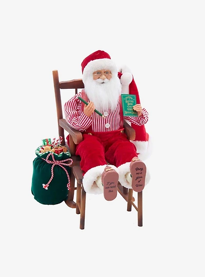 Kringle Klaus Sitting in Chair